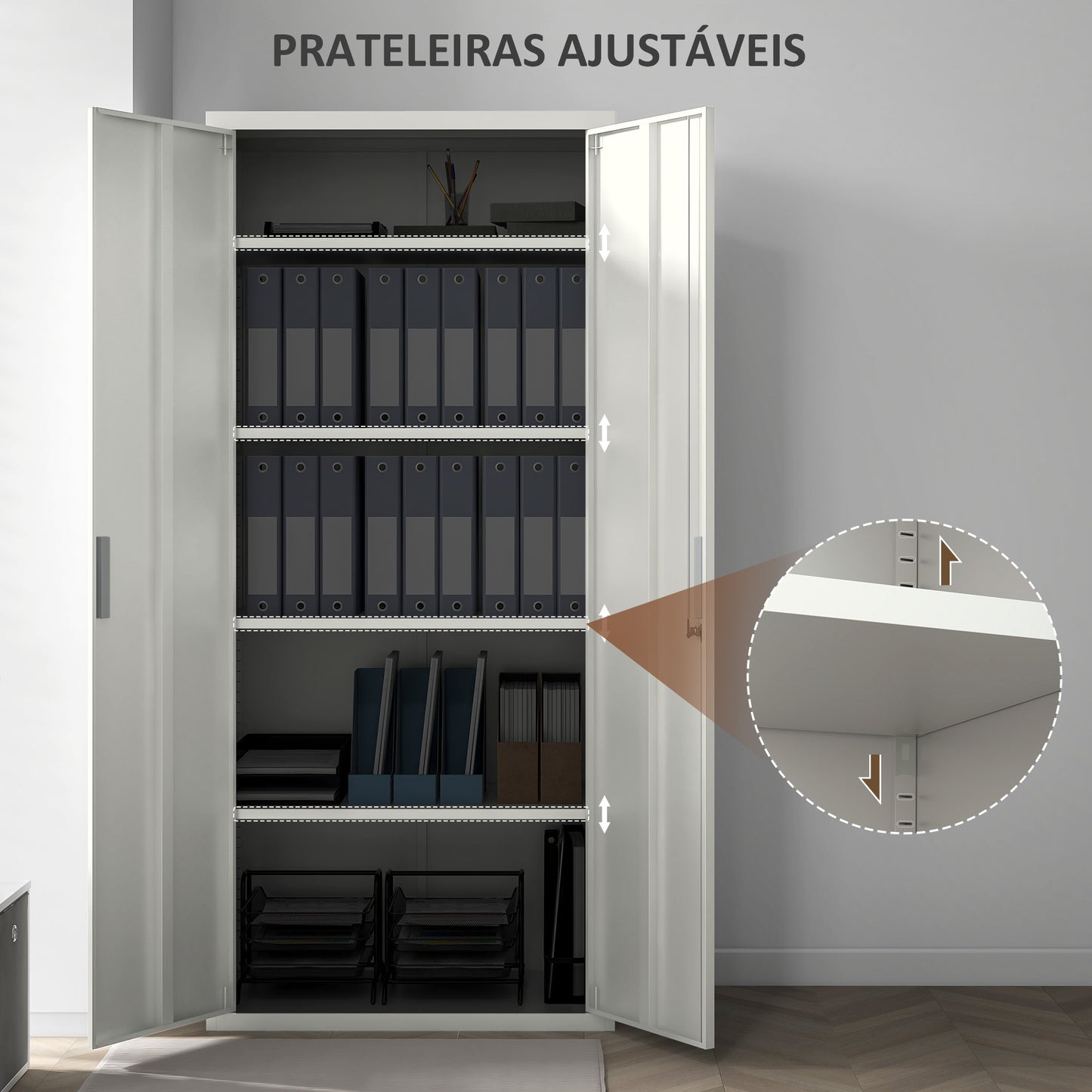 Armário de Arquivos Metálico de 5 Níveis