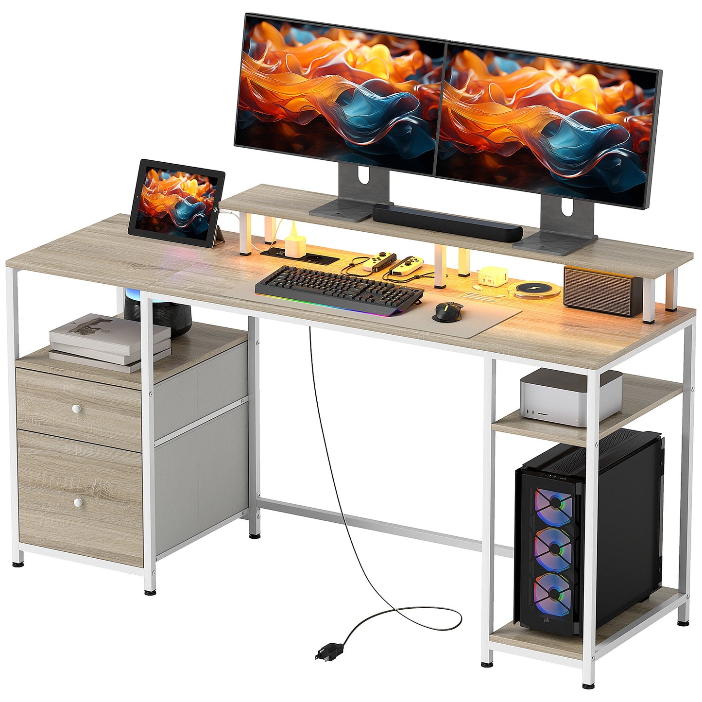 Mesa para Computador com Luzes LED