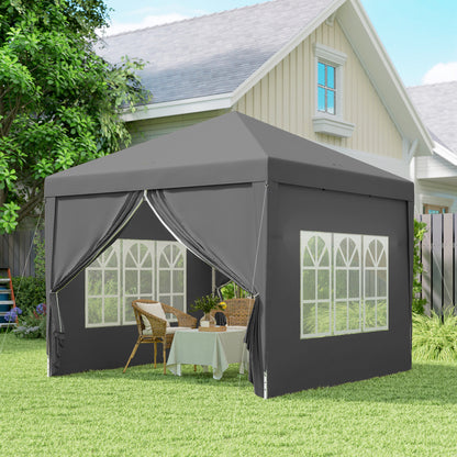 Tenda Dobrável Pop-Up com 4 Paredes Laterais Verde