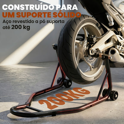 Suporte de Roda Traseira para Moto com Rodas