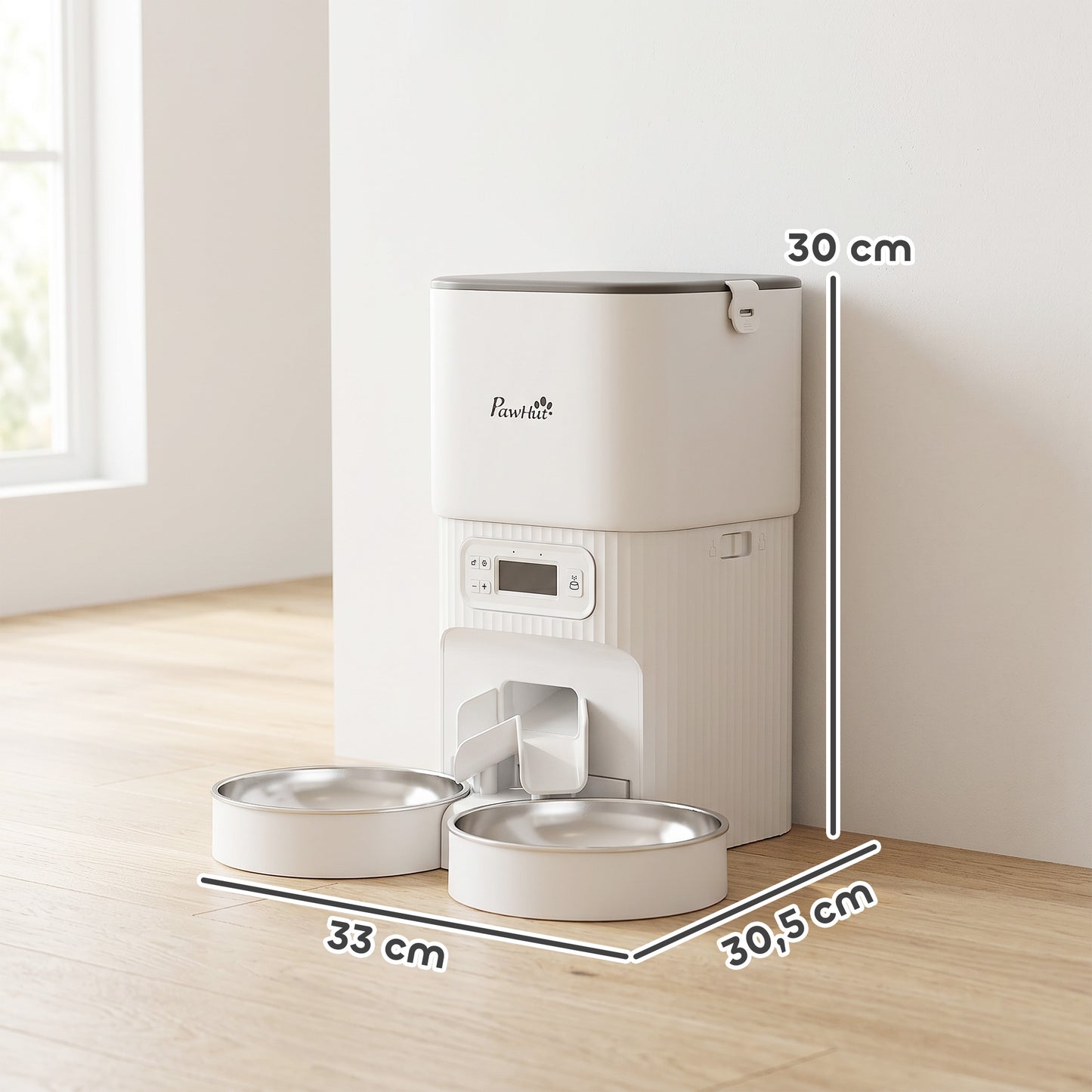 Dispensador Automático de Ração para Cães e Gatos