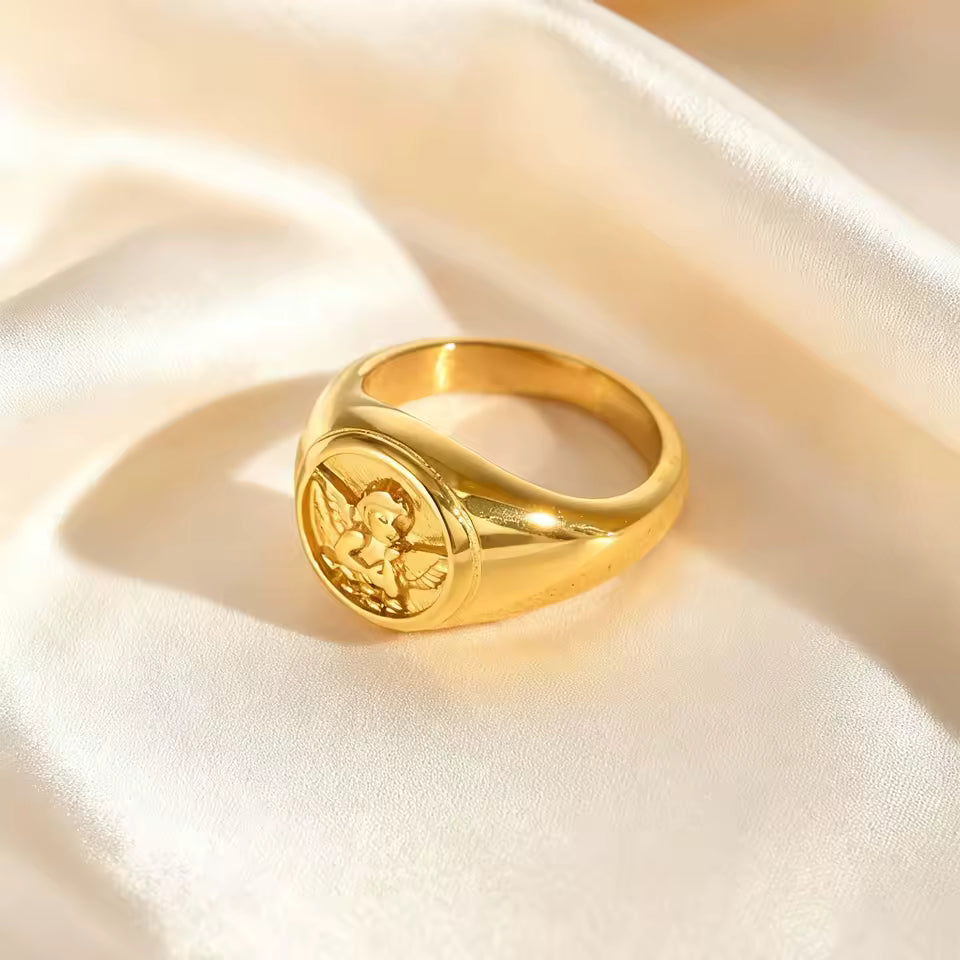 Anel Anjo Cupido – Dourado