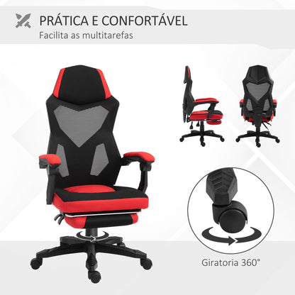Cadeira de Escritório Ergonômica Vermelha