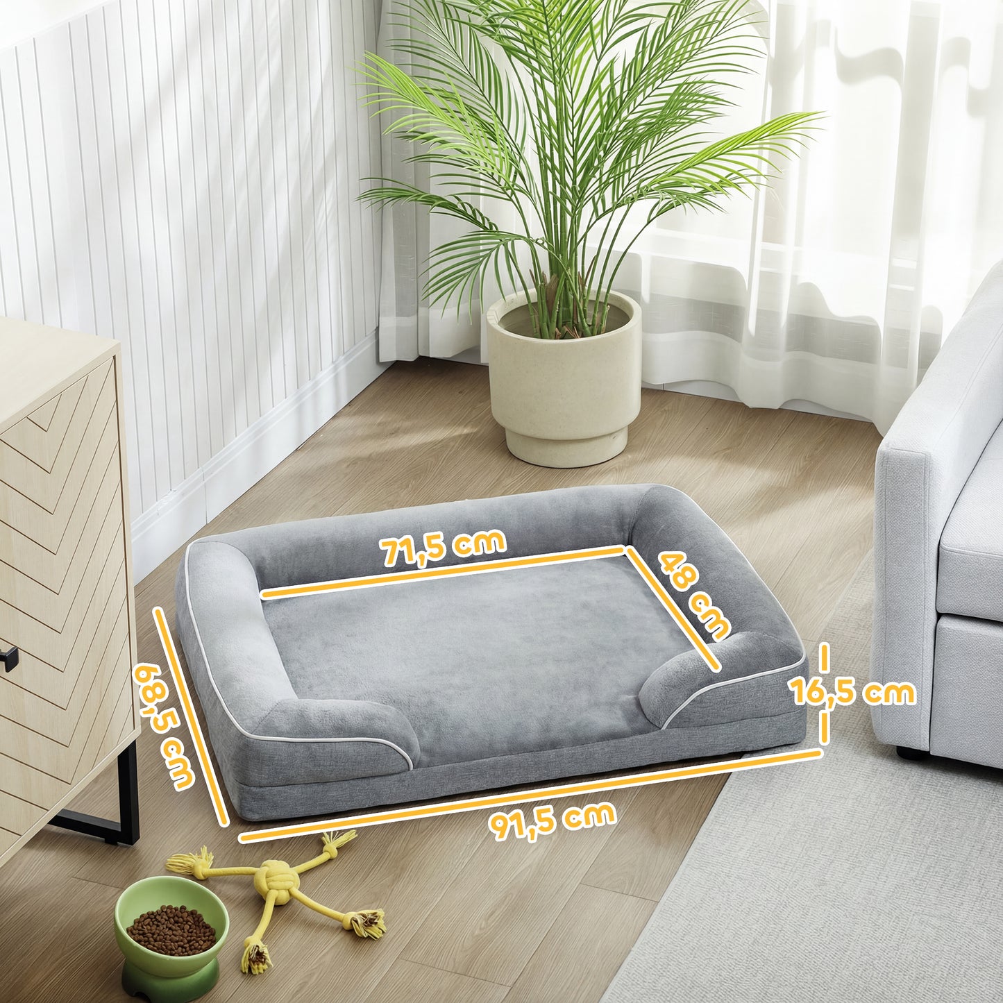 Cama para Cães com Base Antiderrapante
