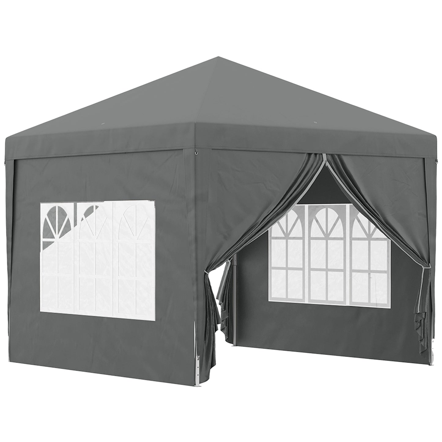 Tenda Dobrável Pop-Up com 4 Paredes Laterais Verde