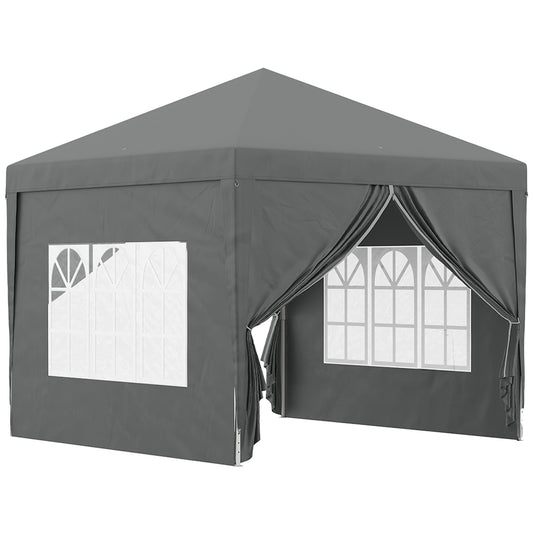 Tenda Dobrável Pop-Up com 4 Paredes Laterais Verde
