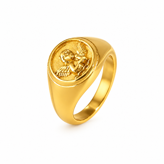 Anel Anjo Cupido – Dourado