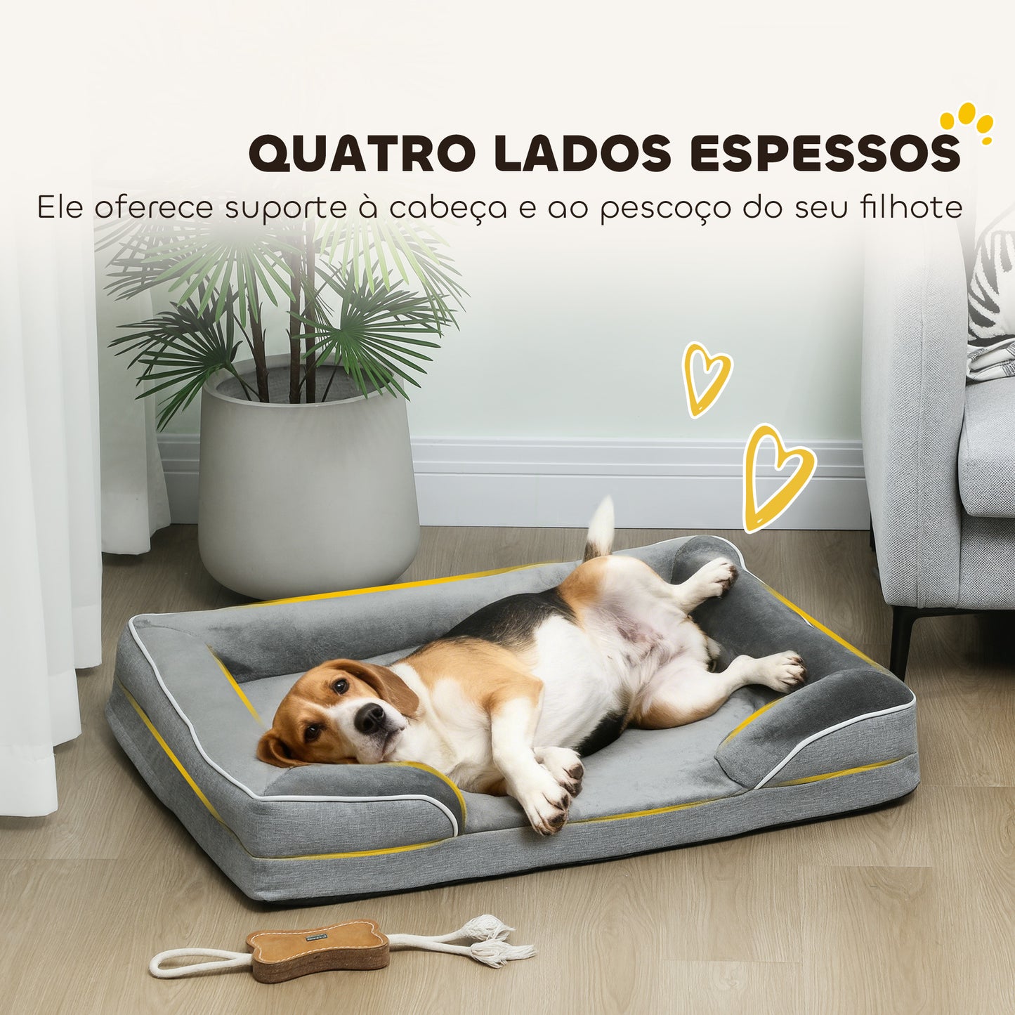 Cama para Cães com Base Antiderrapante