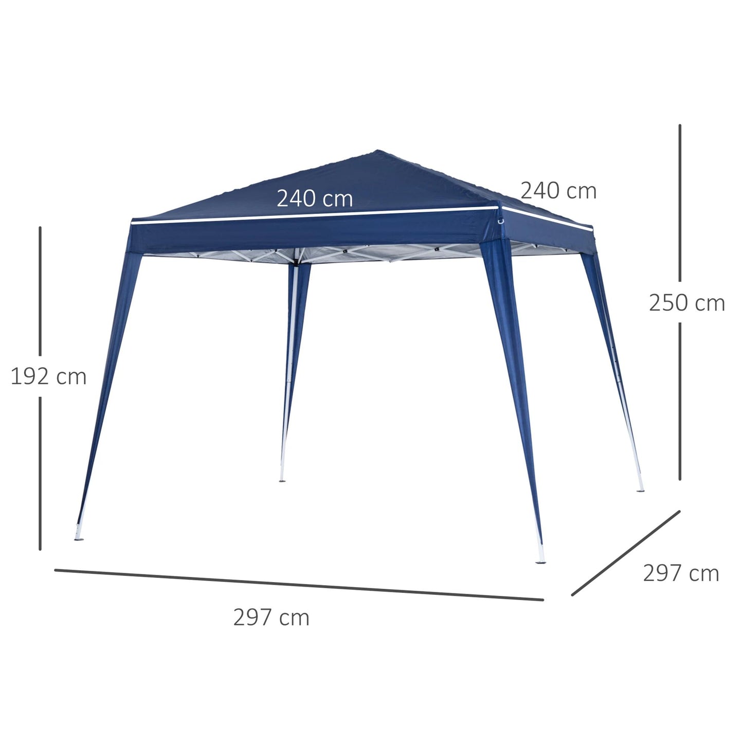Tenda Dobrável Pop-Up 3x3 Azul