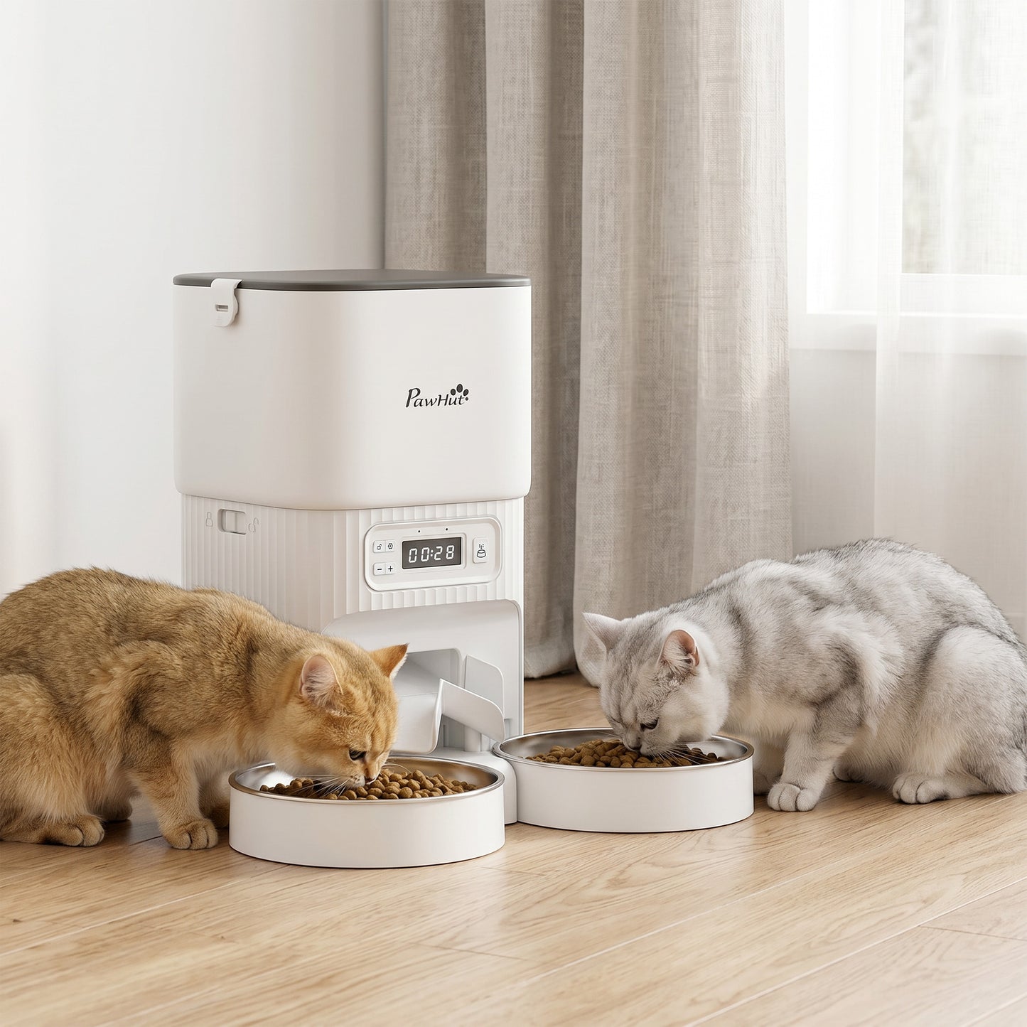 Dispensador Automático de Ração para Cães e Gatos