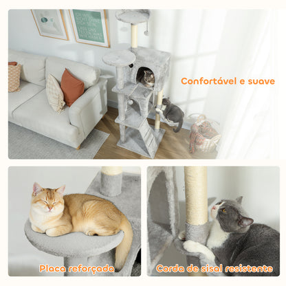 Arranhador para Gatos com Múltiplas Plataformas