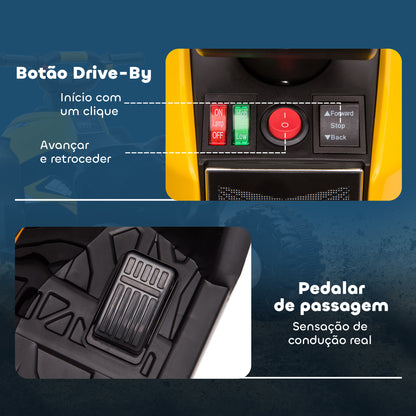 Quadriciclo Elétrico Infantil 6V com Faróis e Música