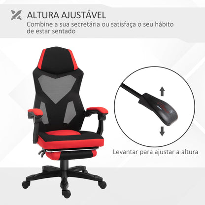 Cadeira de Escritório Ergonômica Vermelha