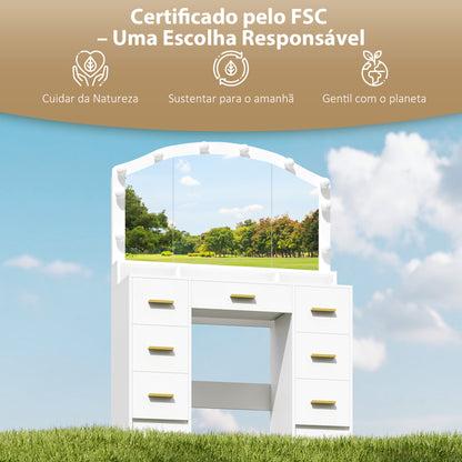 Toucador de Maquilhagem com Espelho