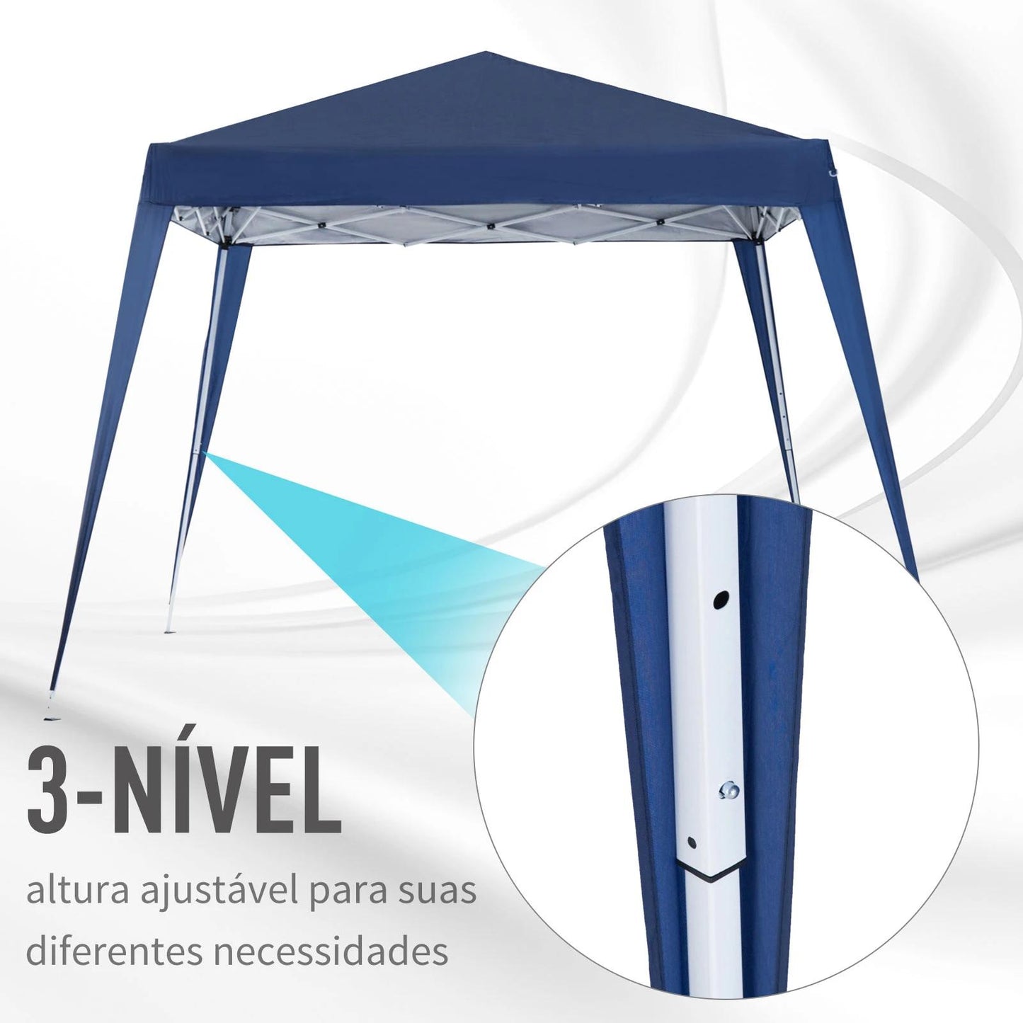 Tenda Dobrável Pop-Up 3x3 Azul