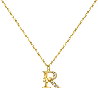 Colar Letra Personalizada com Borboleta