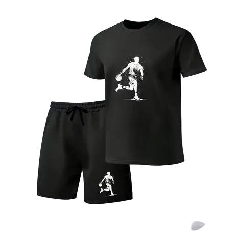Conjunto Masculino de Verão – T-Shirt e Calções Desportivos