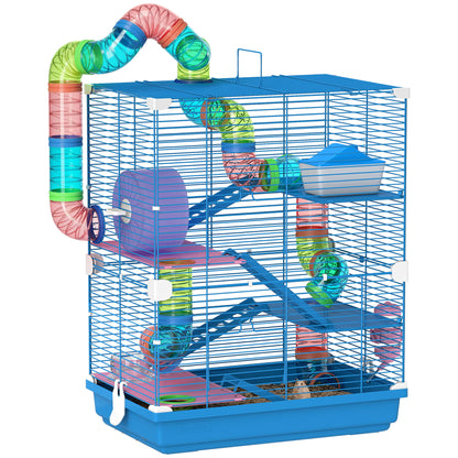 Gaiola para Hamsters com Túnel, Comedouro e Bebedouro