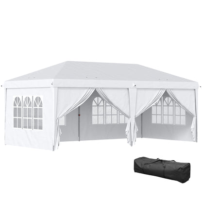 Tenda com Paredes Laterais Amovíveis Branco