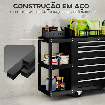 Carrinho de Ferramentas + Estante Preta