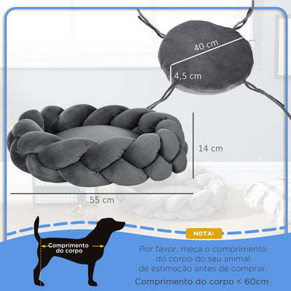 Cama Redonda para Cães Pequenos Lavável