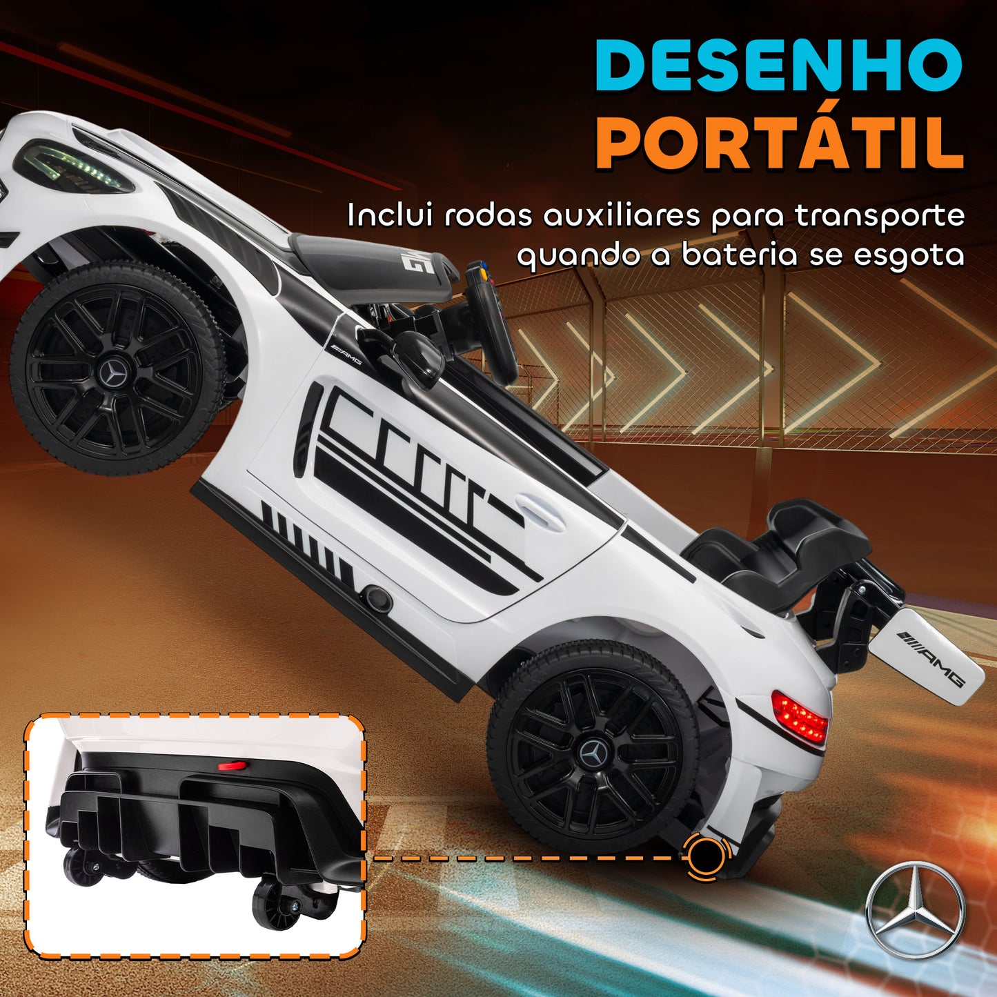 Carro Elétrico Infantil Mercedes-AMG GT3 EVO 12V