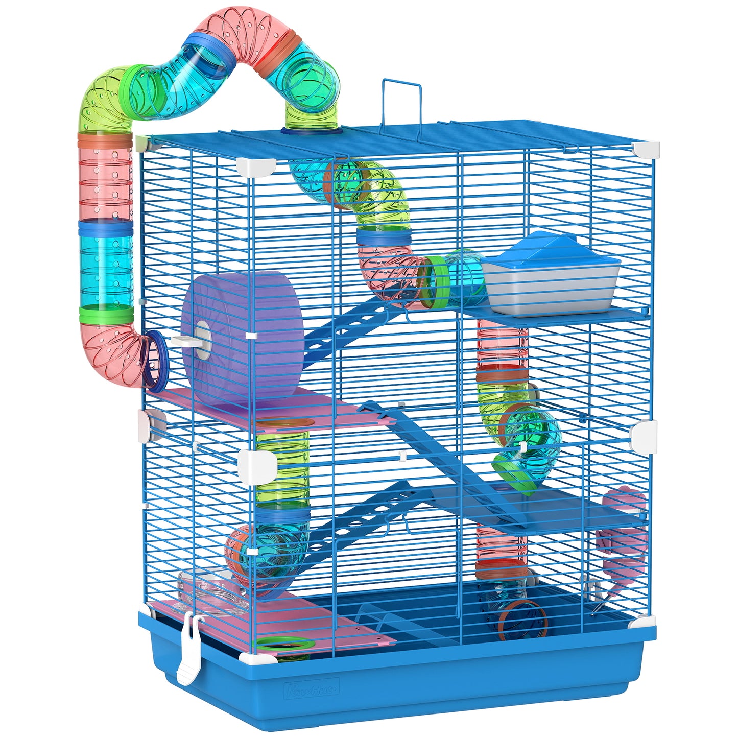 Gaiola para Hamsters com Túnel, Comedouro e Bebedouro