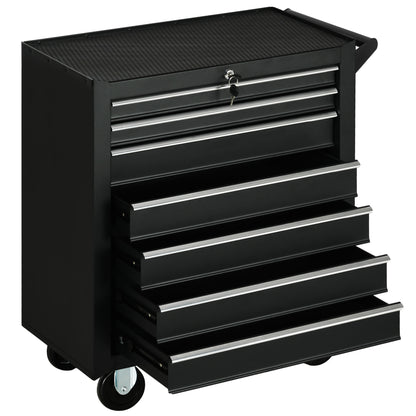 Carrinho de Ferramentas com 7 Gavetas Preto