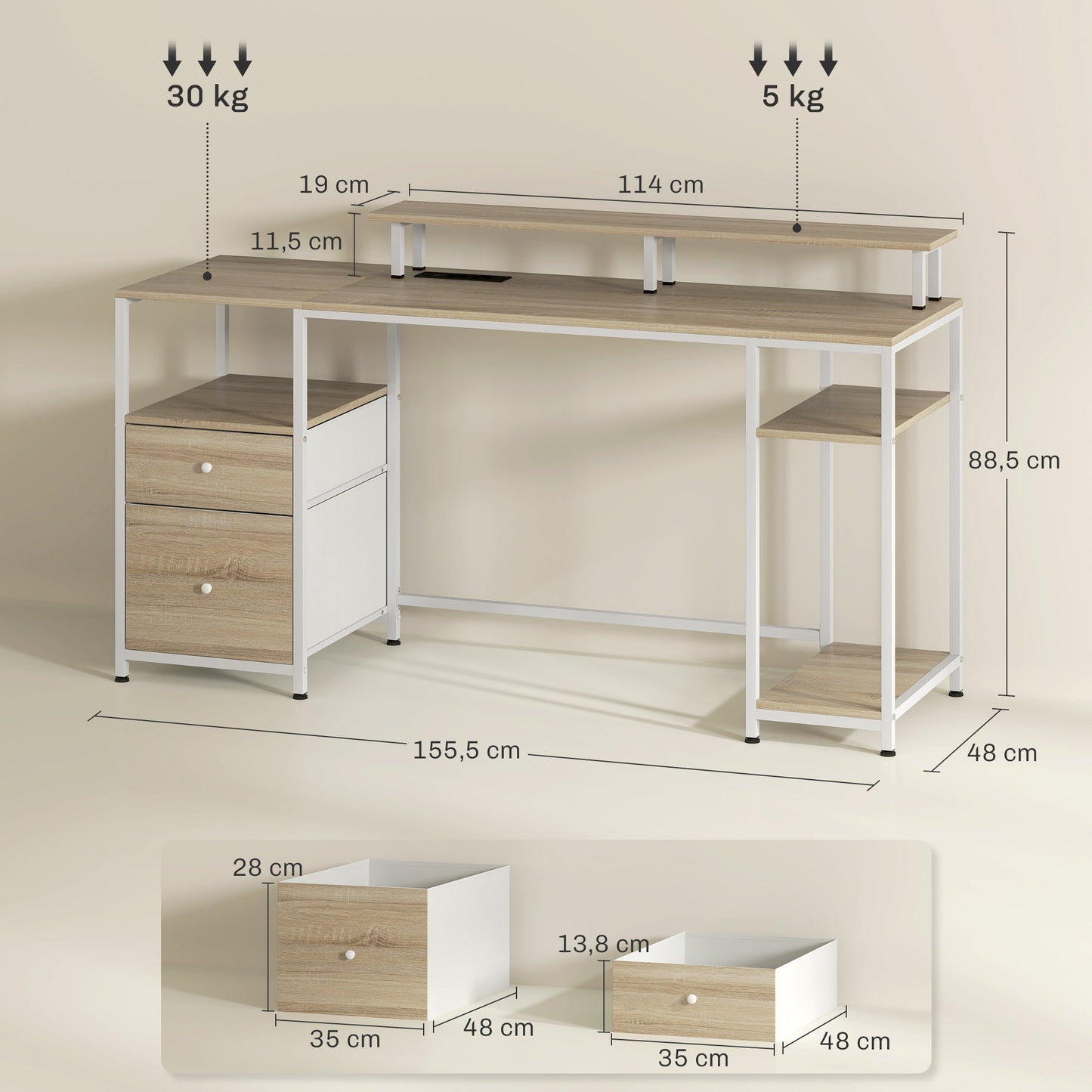 Mesa para Computador com Luzes LED