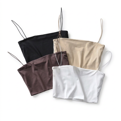 Conjunto de tops com fundo branco