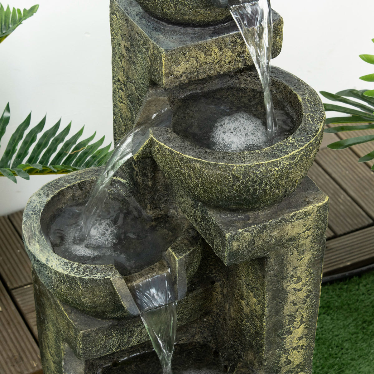 Fonte de Jardim 5 W Fonte de Água em Cascata