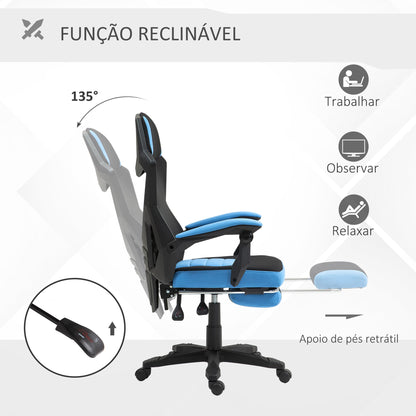 Cadeira de Escritório Ergonômica Azul