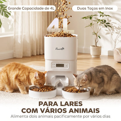 Dispensador Automático de Ração para Cães e Gatos