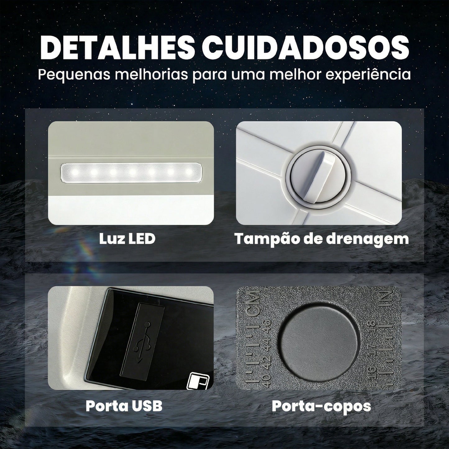 Geladeira de Compressor Portátil 49L