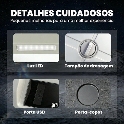 Geladeira de Compressor Portátil 49L