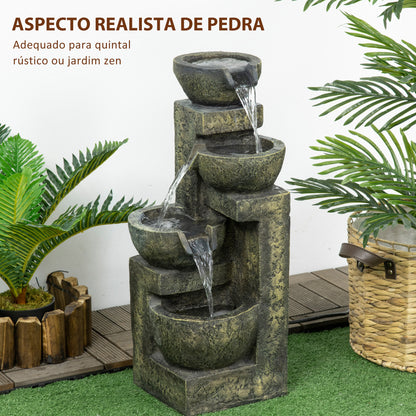 Fonte de Jardim 5 W Fonte de Água em Cascata