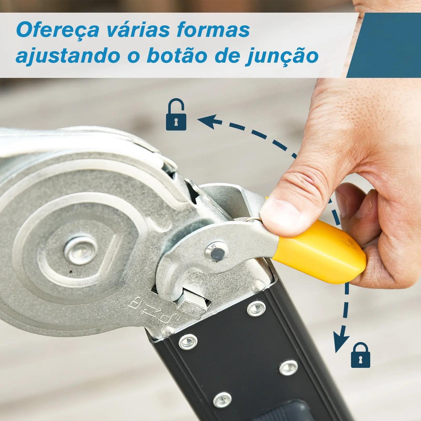 Escada multiuso dobrável 5 em 1