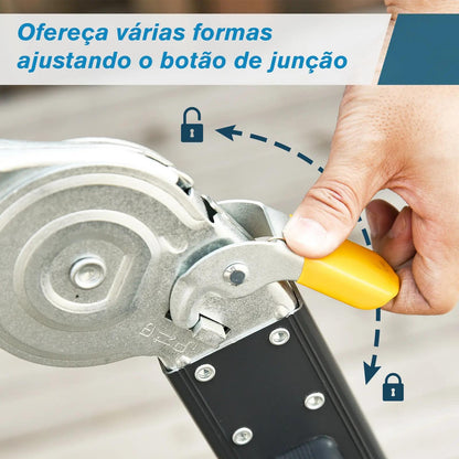 Escada multiuso dobrável 5 em 1