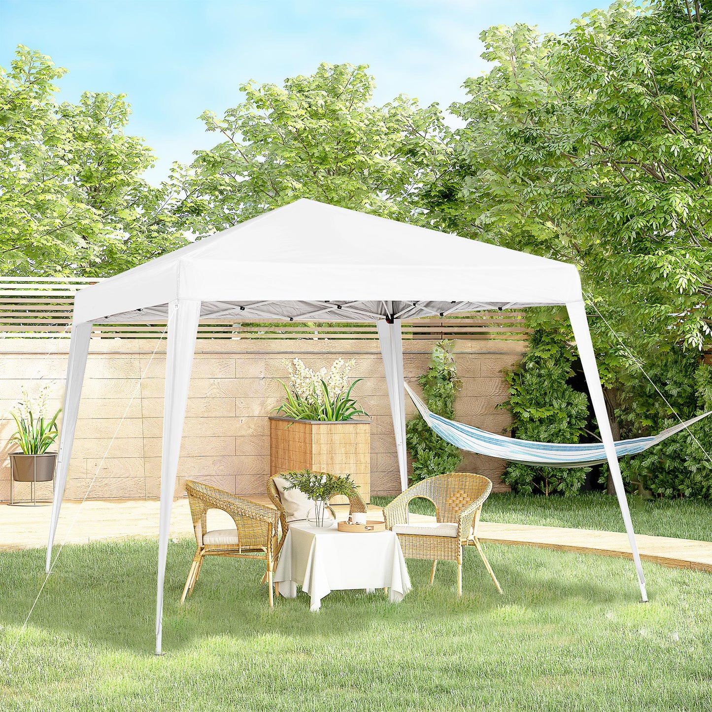 Tenda Dobrável Pop-Up 3x3 Branco Prateado
