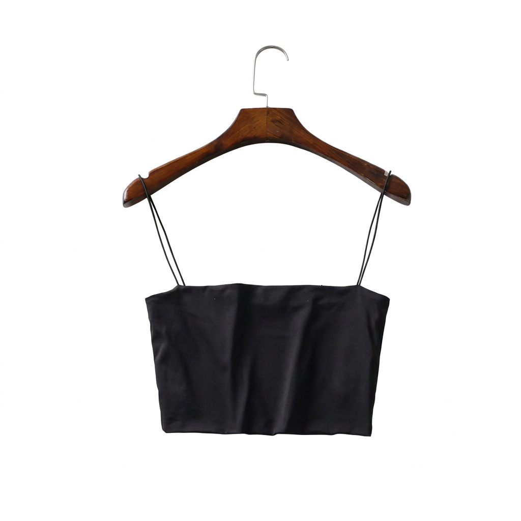 Top preto com fundo branco