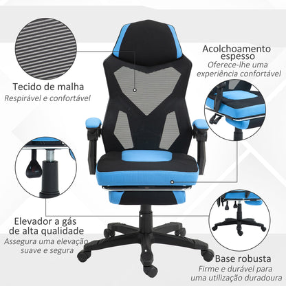 Cadeira de Escritório Ergonômica Azul