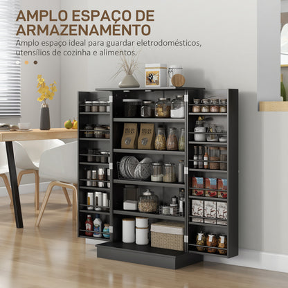 Armário de Cozinha com 2 Portas e 16 Prateleiras
