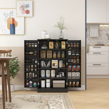 Armário de Cozinha com 2 Portas e 16 Prateleiras
