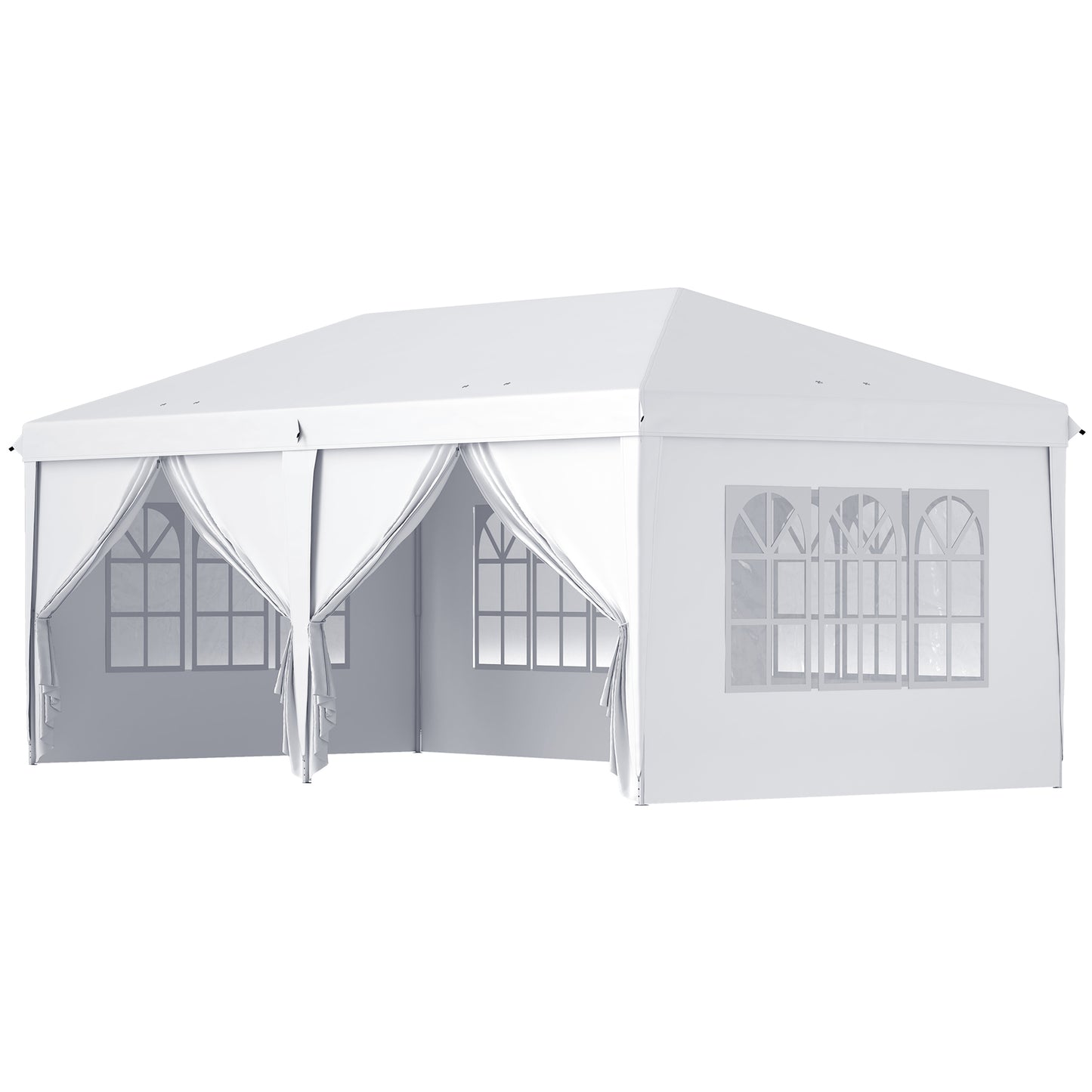 Tenda com Paredes Laterais Amovíveis Branco